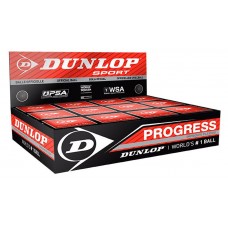 Squash ball Dunlop PROGRESS improvers +6% +20% Official ball of PSA World Tour 12-box