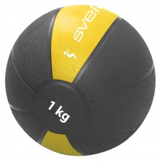 WEIGHTED AND MEDICINE BALLS - Weight ball SVELTUS Medicine Ball 1kg D19,6cm Black / Yellow Weight ball SVELTUS Medicine Ball 1kg D19,6cm Black / Yellow