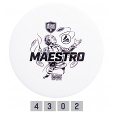 DISCGOLF - Discgolf DISCMANIA Midrange Driver MAESTRO 4/3/0/2 White Discgolf DISCMANIA Midrange Driver MAESTRO 4/3/0/2 White