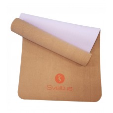 MATS - Yoga mat SVELTUS 1303 183x61x0,5cm Cork / pink Yoga mat SVELTUS 1303 183x61x0,5cm Cork / pink