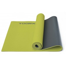 MATS - Yoga mat Toorx MAT176 PVC 173x60x0,6 PVC lime green/gray Yoga mat Toorx MAT176 PVC 173x60x0,6 PVC lime green/gray