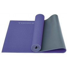 MATS - Yoga mat Toorx MAT177 PVC 173x60x0,6 PVC Purple/ Grey Yoga mat Toorx MAT177 PVC 173x60x0,6 PVC Purple/ Grey