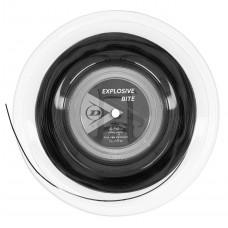 TENNIS - Tennis trings DUNLOP Explosive Bite 1,32mm 16G 200M Monofilament 3 Edges Black Tennis trings DUNLOP Explosive Bite 1,32mm 16G 200M Monofilament 3 Edges Black